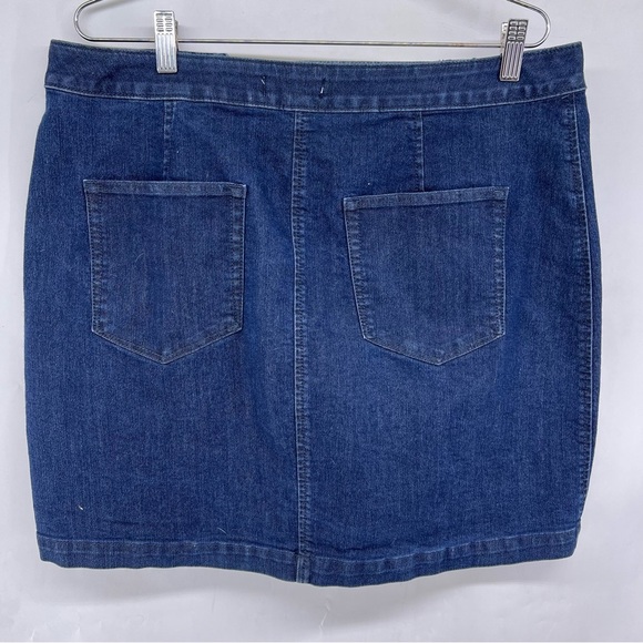 5/$25 Loft size 14 skirt blue jean  b35 - Picture 2 of 4